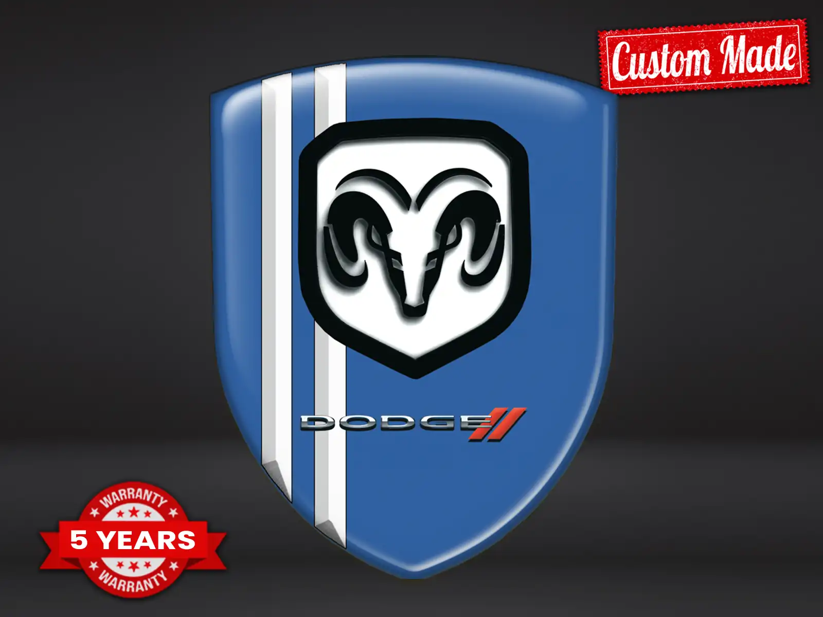 Dodge Domed Aufkleber Langlebig Premium Max Hohe Qualität